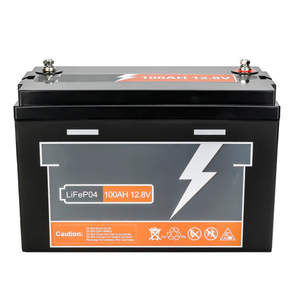 12.8V 100Ah LiFePO4 Lithium Iron Phosphate Battery - Max Parallel 4