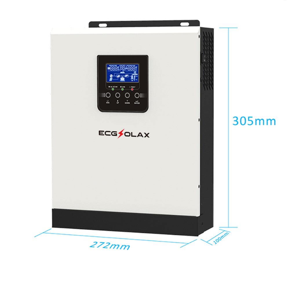 3000VA DC 24V AC 220V Hybrid Pure Sine Wave PWM Inverter Charger