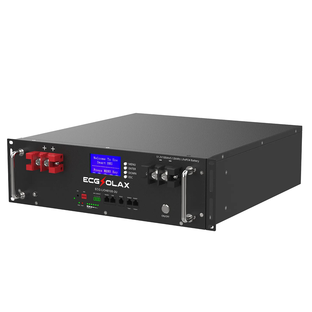 48V 100Ah LiFePO4 Rack Battery  5.12kWh Solar Energy Storage Battery with Built-in BMS