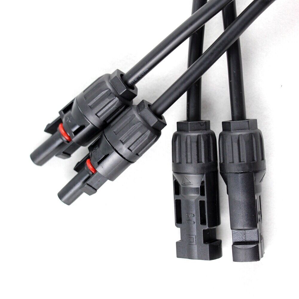 Solar Panel Y Branch Cable Connection Waterproof Adapter Connector Extension
